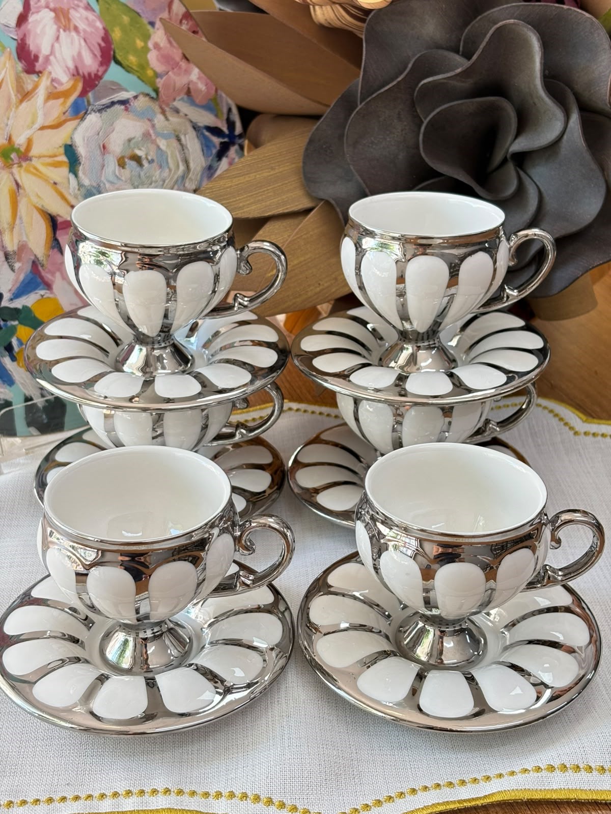 Türk Kahve Fincanı Luna 6 Kişilik 12 Parça