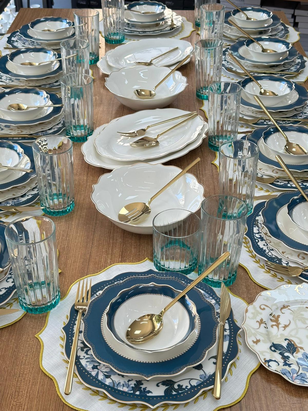 Yemek Takımı 179 Parça 12 Kişilik Azur