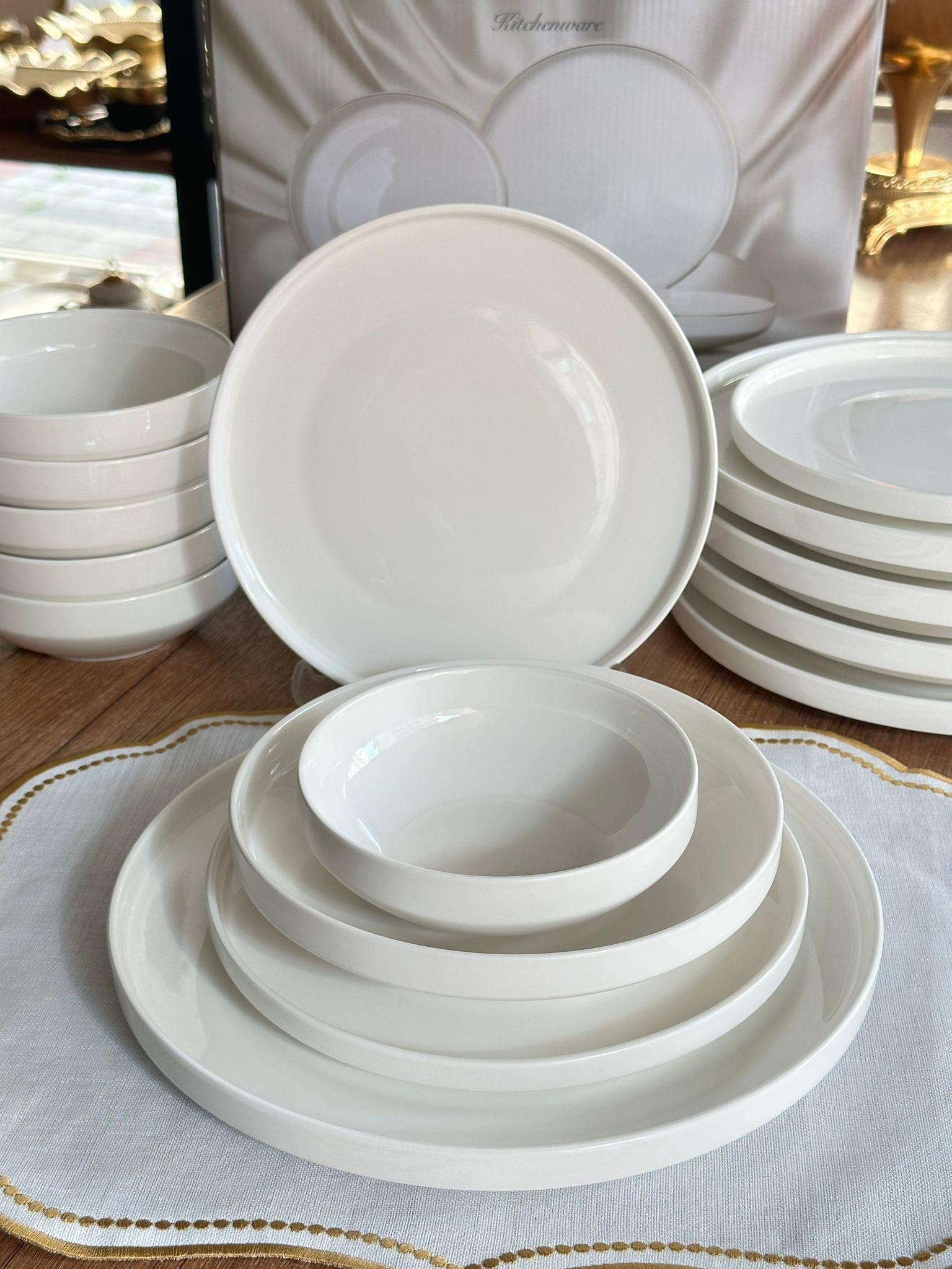 Yemek Takımı 24 Parça 6 Kişilik Modern Sade