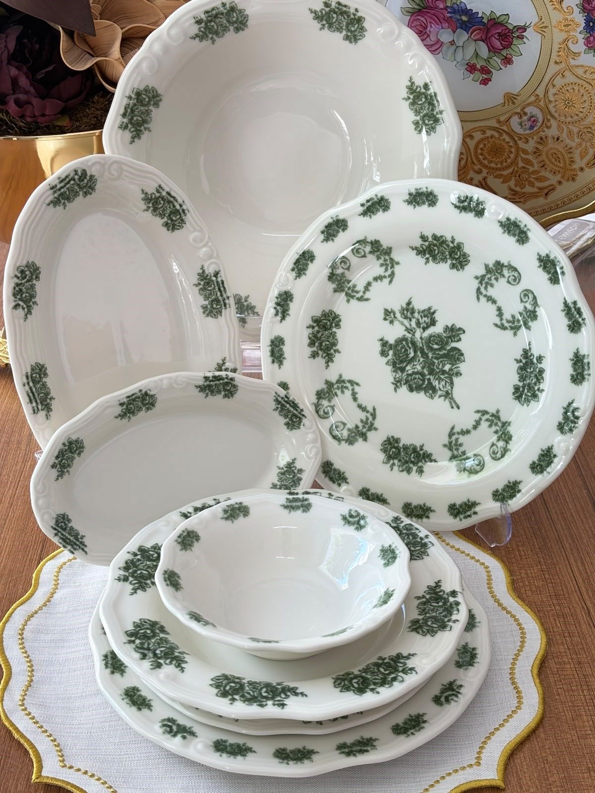 Yemek Takımı 29 Parça 6 Kişilik Flowers Green