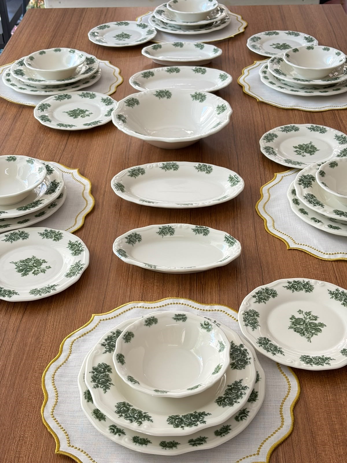 Yemek Takımı 35 Parça 6 Kişilik Flowers Green