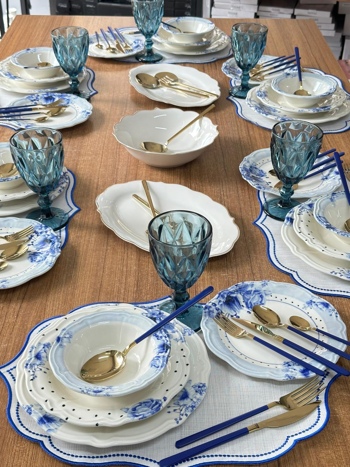 Yemek Takımı 86 Parça 6 Kişilik Bluemelia