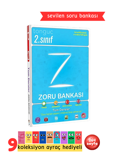 Tonguç 2.Sınıf Tüm Dersler Zoru Bankası Video Çözümlü + Zihinden Problemler Kitabı 2'li Set