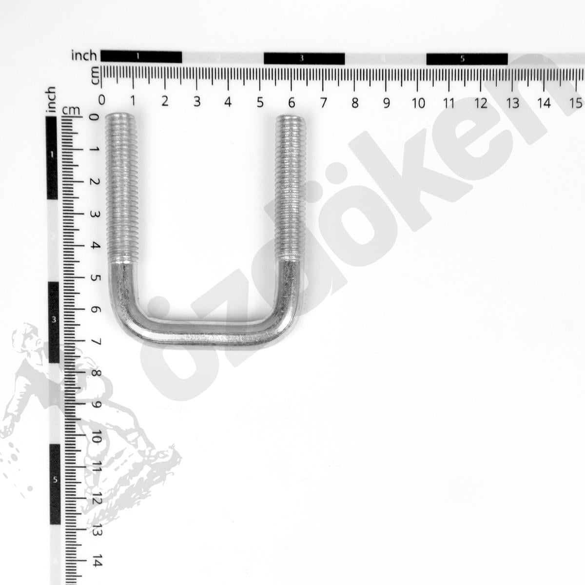 H00074994-M10 - 60 mm  KARE U BOLT SAPLAMA - 4040 PROFIL