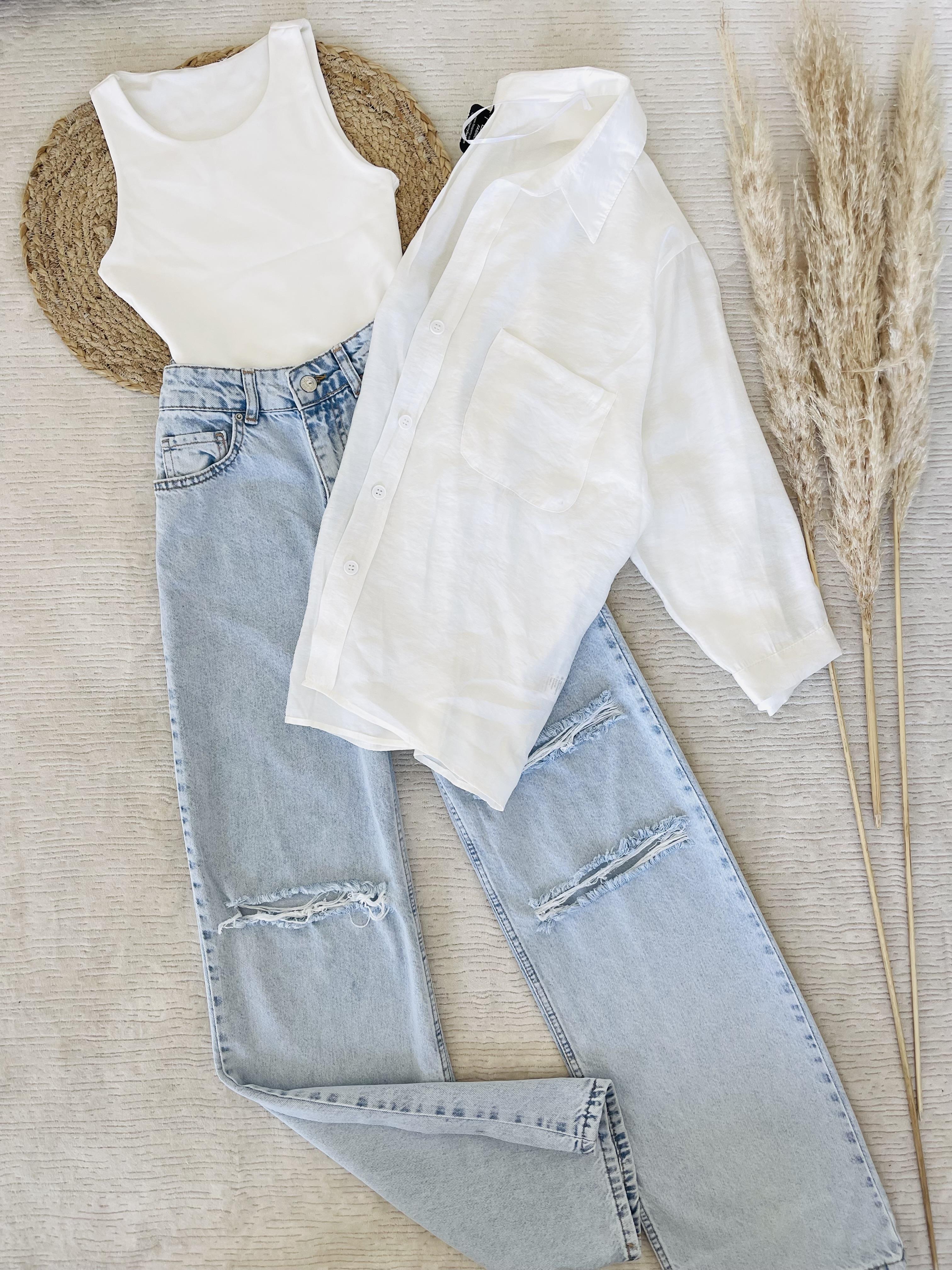 GÖMLEK PALAZZZO JEAN BLUZ TAKIM