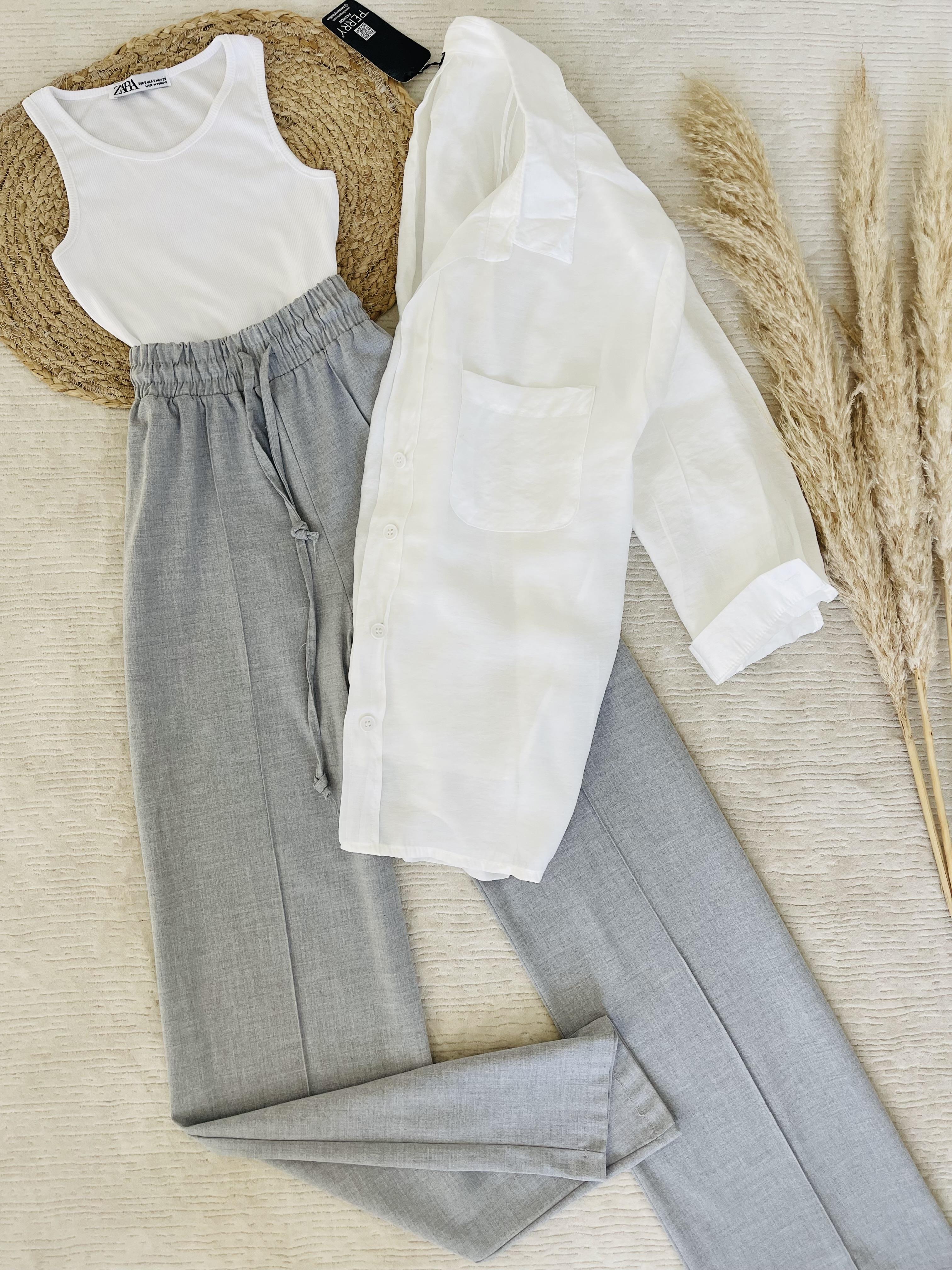 SALAŞ GÖMLEK PANTOLON BLUZ TAKIM 