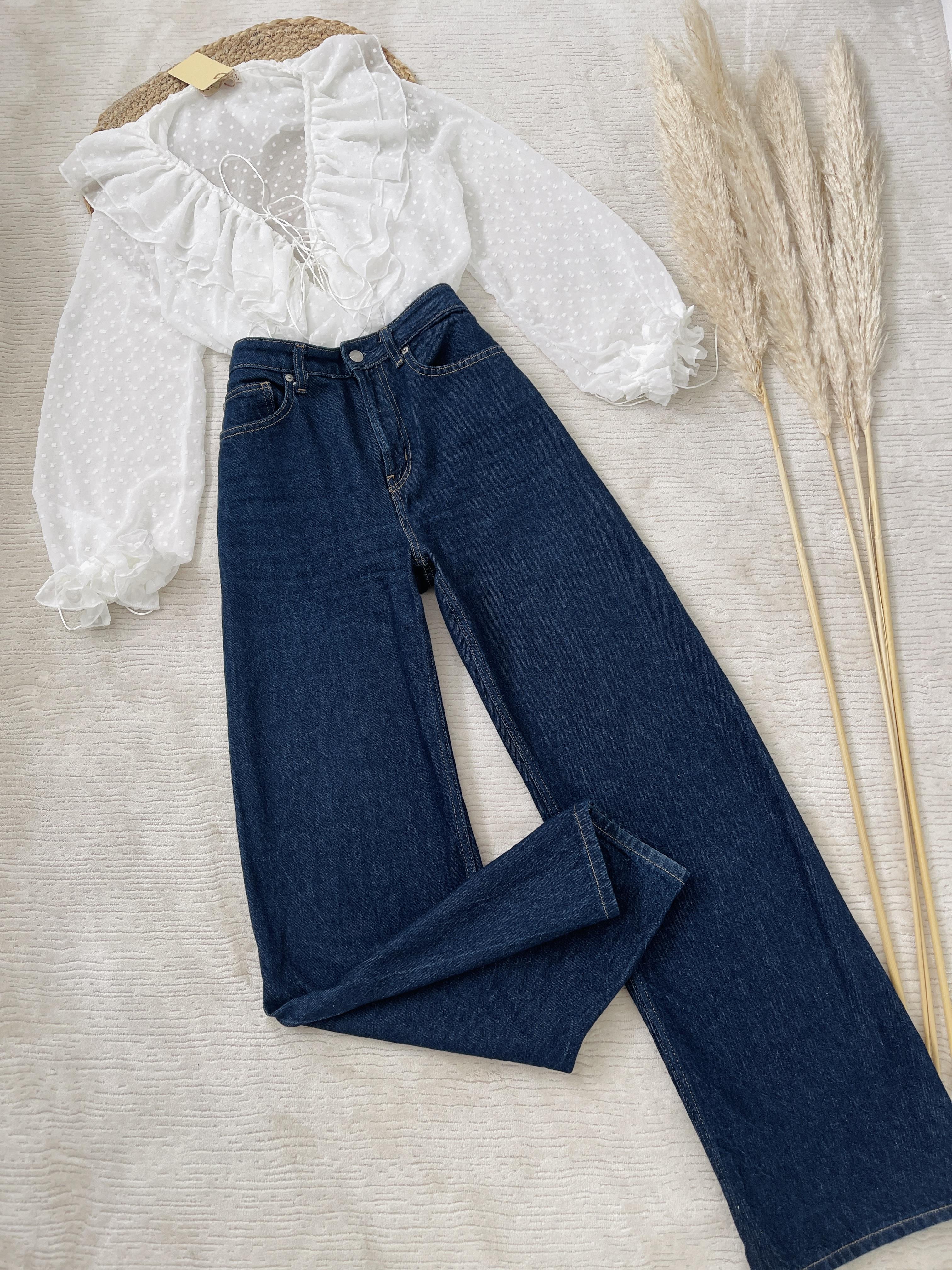 FIRFIR DETAY BLUZ JEAN PANTOLON TAKIM