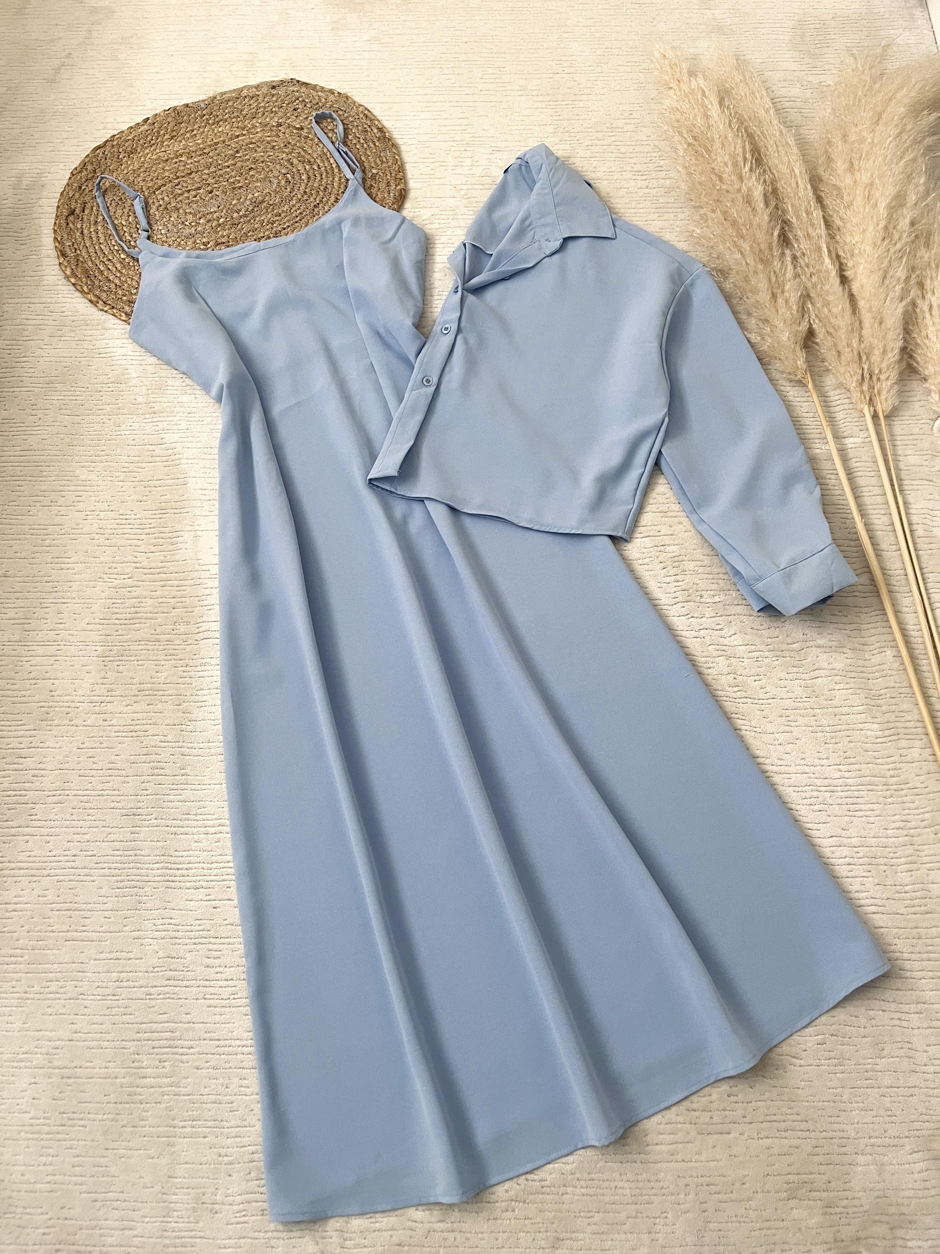 GÖMLEK ELBİSE İKİLİ TAKIM