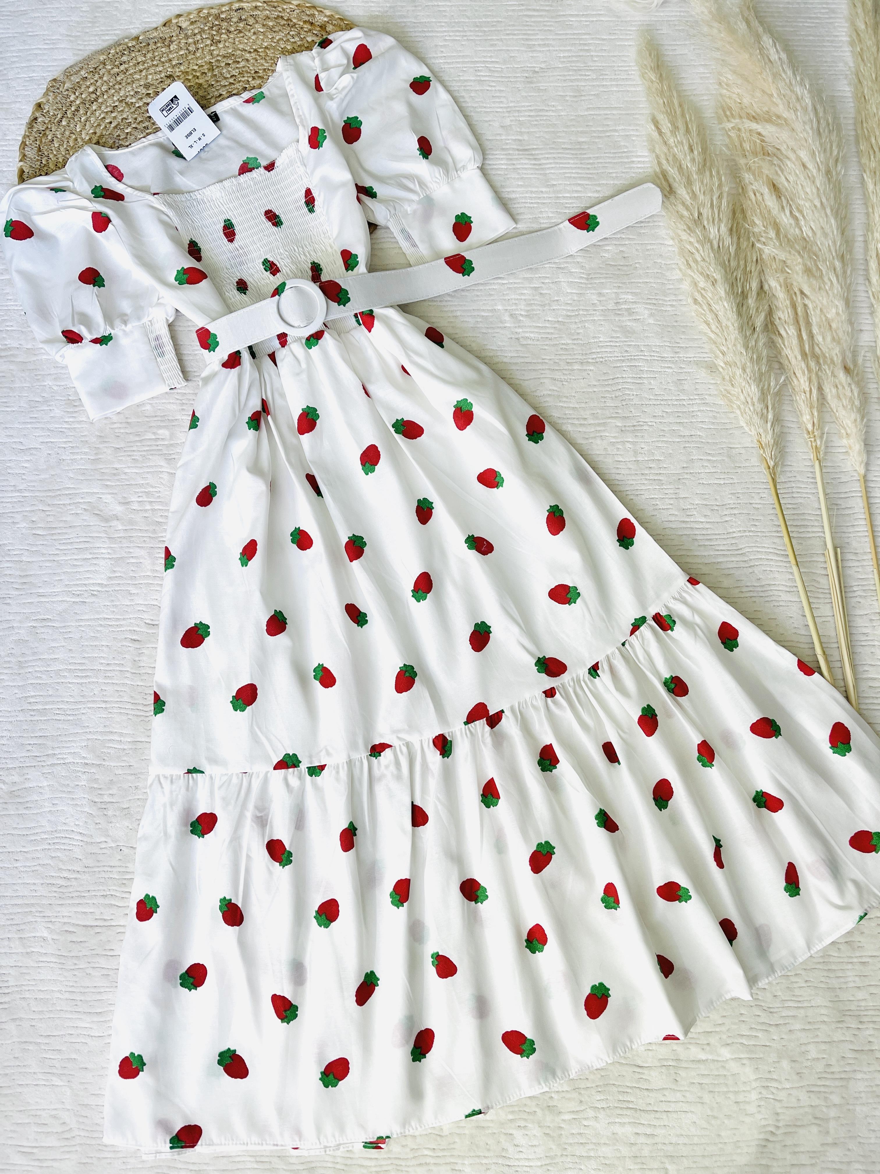 KEMERLİ MİDİ BOY POPLİN ELBİSE