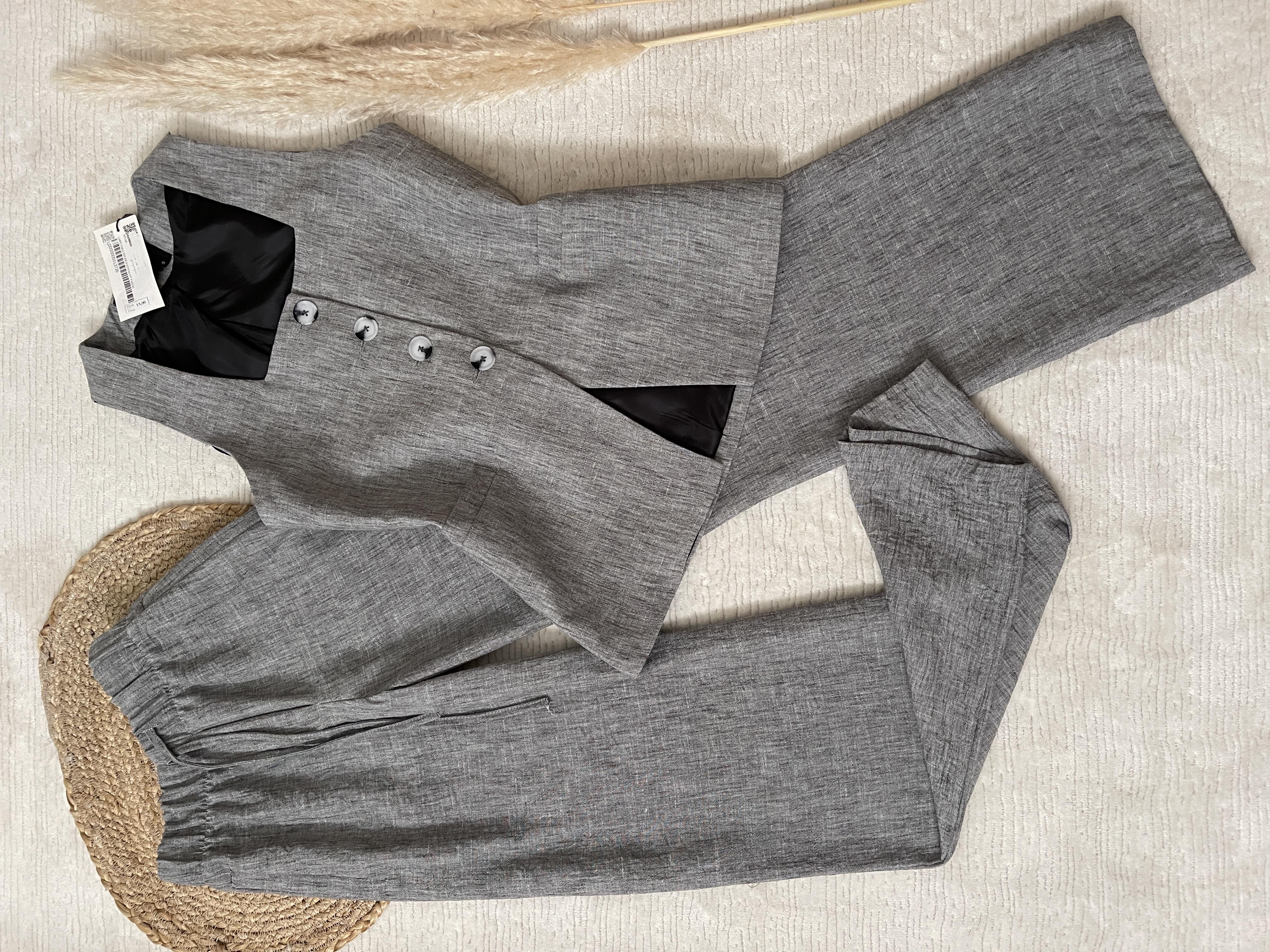 KETEN KUMAŞ YELEK PANTOLON TAKIM