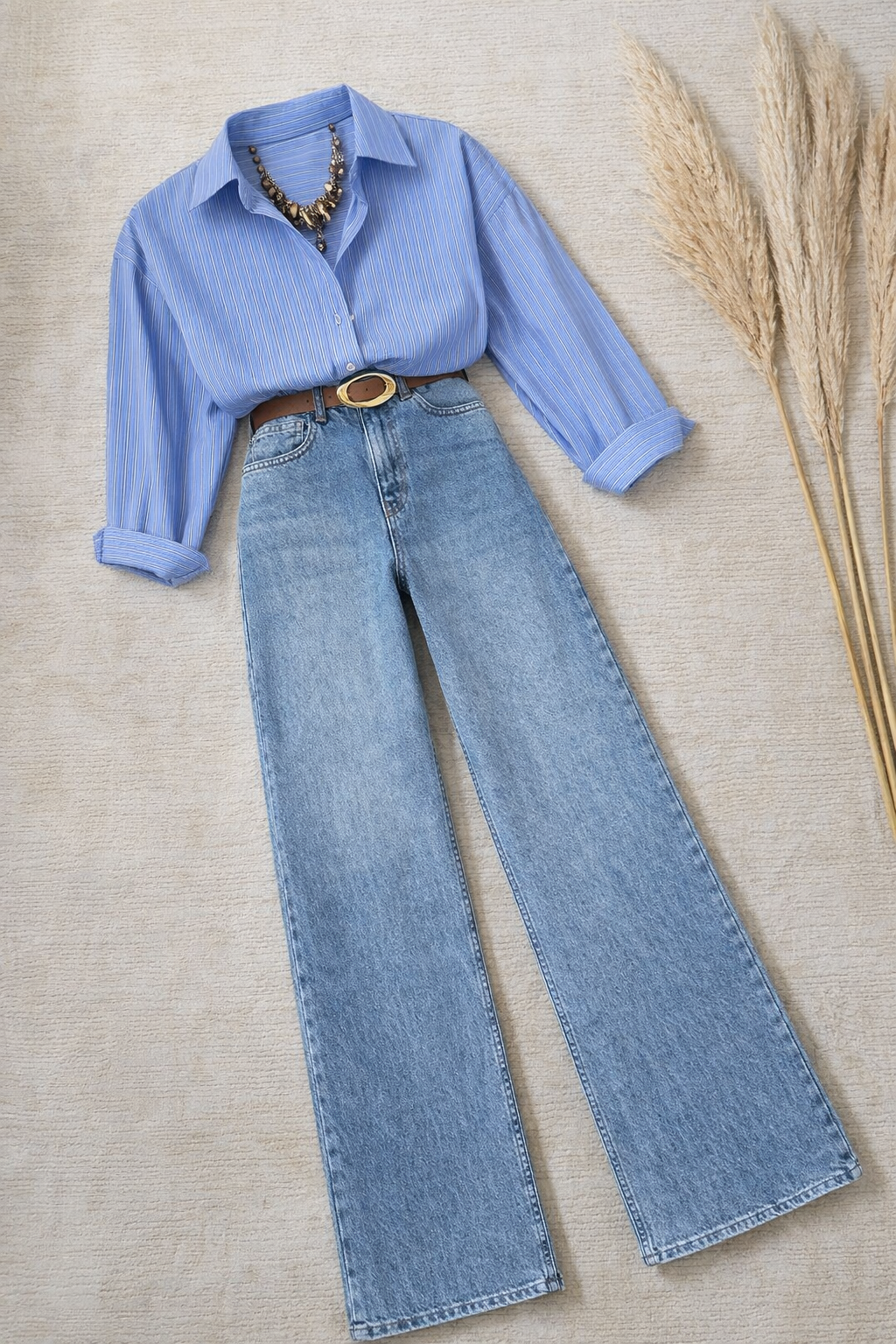 OVERSİZE GÖMLEK JEAN TAKIM