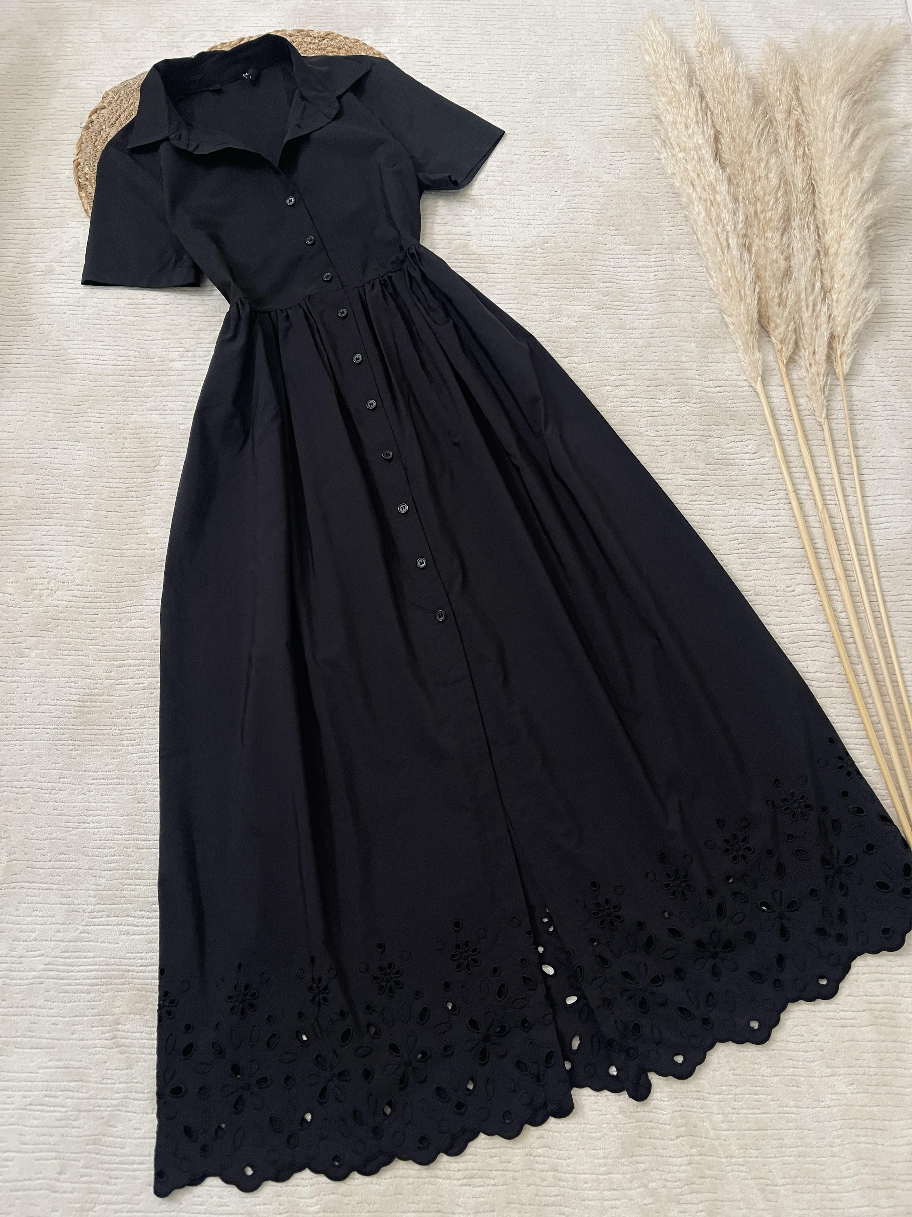 POPLİN MIDI BOY ELBİSE