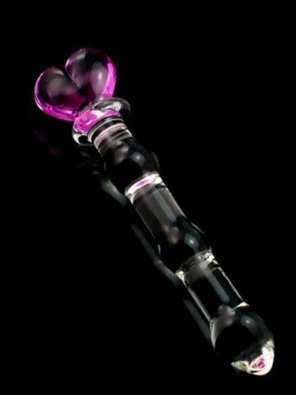 CENSAN 17cm Boğumlu Cam Dildo