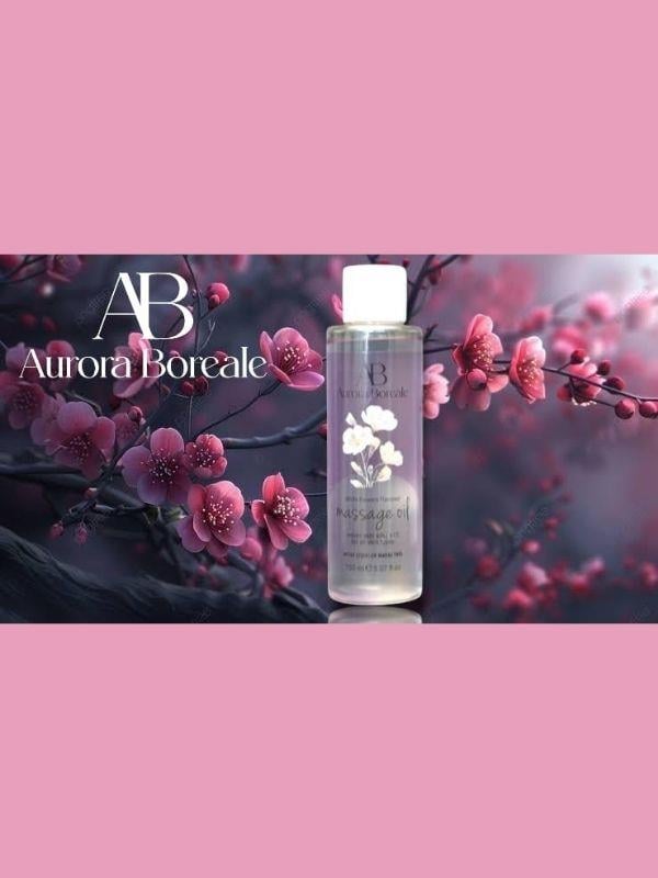 Aurora Boreale Beyaz Çiçek Aromalı Masaj Yağı 150 ML