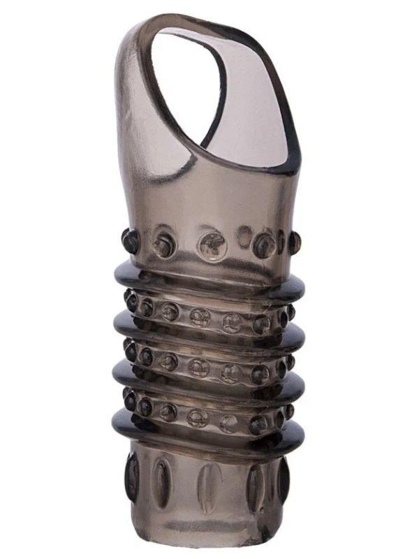 Censan  XLover Penis Extender Kılıfı TPE Siyah Şeffaf 7.5 cm