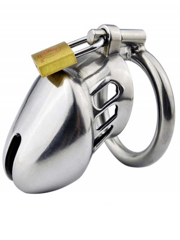 Censan BDSM Paslanmaz Çelik Penis Kafesi ModelNo5