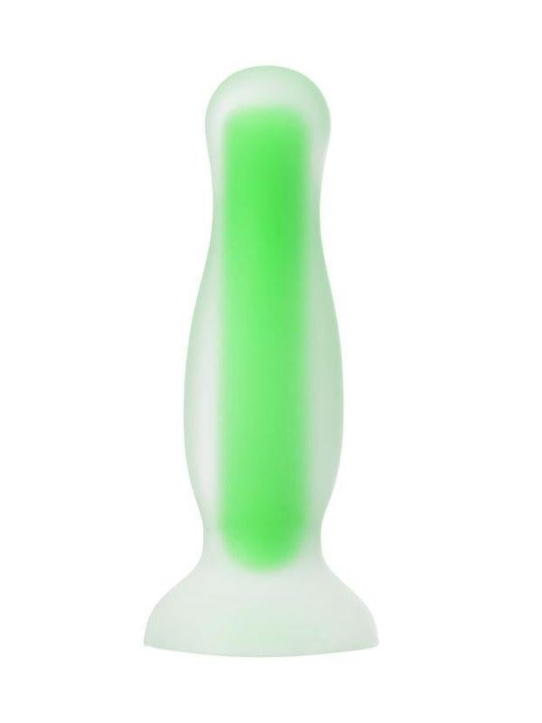 Censan Beyond Victor Glow Karanlıkta Parlayan Anal Plug Silikon Şeffaf 10 cm