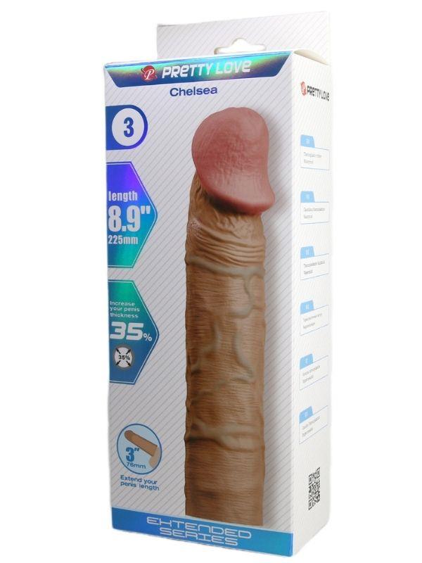 Censan Chelsea Gerçek Hissiyatlı Uzatıcı Penis Kılıfı Brown