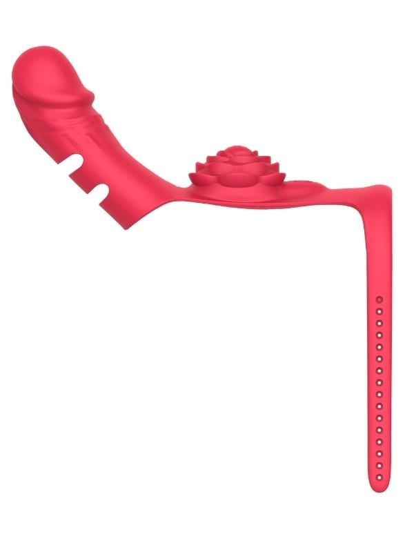 Censan Çicek Desenli Kemerli Penis Halka Ve Kılıfı
