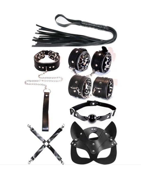 Censan Fetiş Siyah Leopar Set 7 Parça