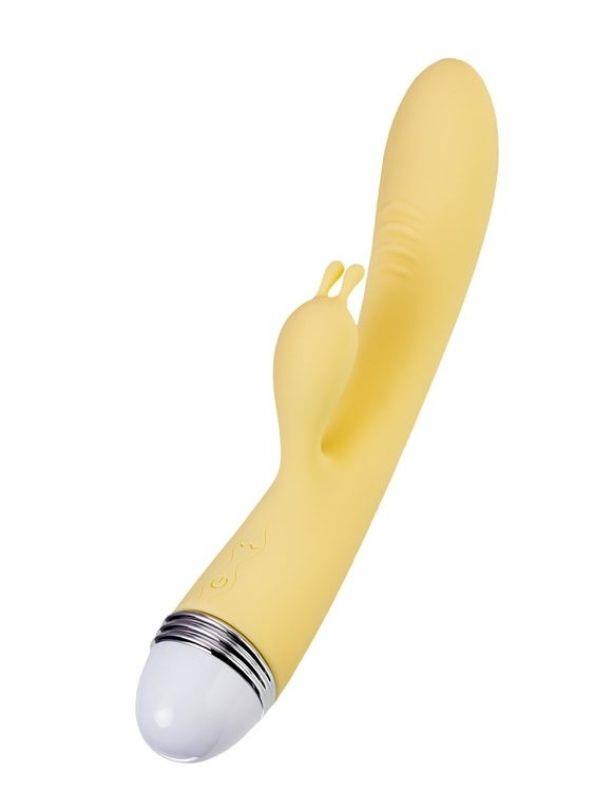 Censan Flovetta Aster Klitoral Uyarıcı Vibratör Silikon Sarı 22 cm
