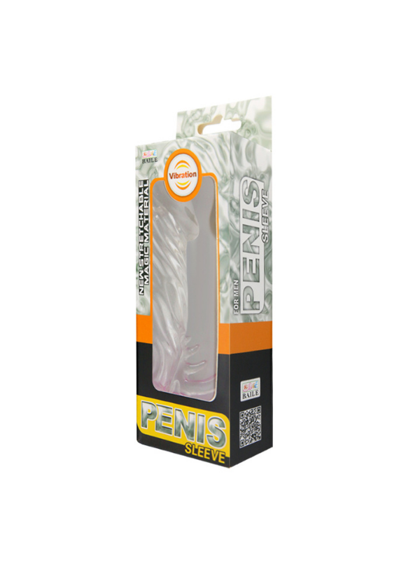 Censan New Stretchable Magic Material Titreşimli Klitoris Uyarıcılı Şeffaf Penis Kılıfı