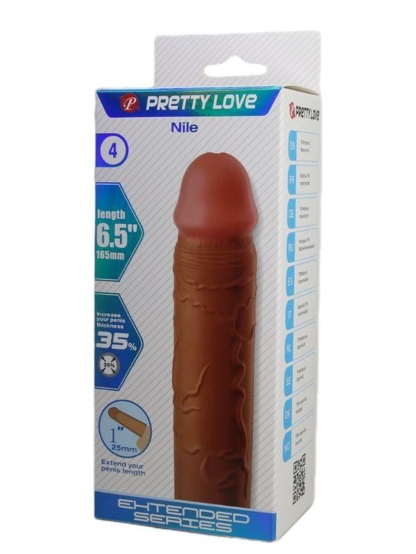 Censan Nile Gerçek Hissiyatlı Uzatıcı Penis Kılıfı Brown