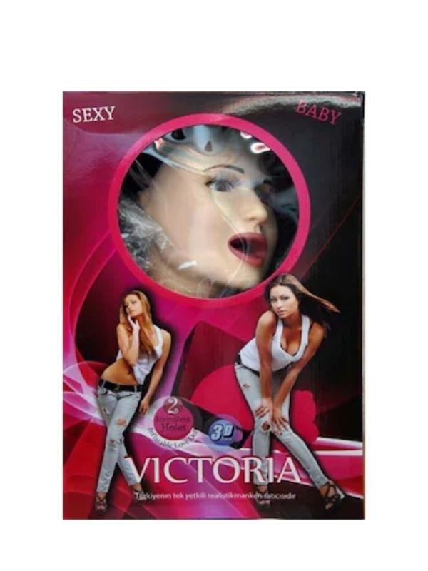 Censan Sarışın Victoria Büyük Boy Titreşimli Sesli Realistik Şişme Kadın