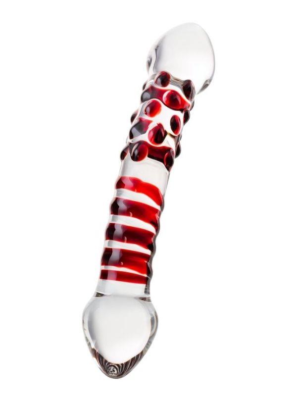 Censan Sexus Çift Taraflı Cam Dildo 21 cm