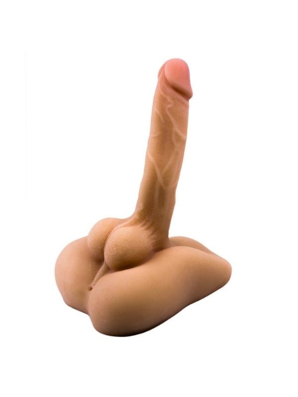 Censan Ultra Gerçekçi Büyük Penisli Anal ve Dildo Özellikli Yarım Vücut Mastürbatör