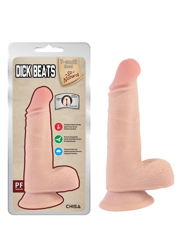 Dick Beats 18cm Kıkırdaklı Gerçekçi Dildo