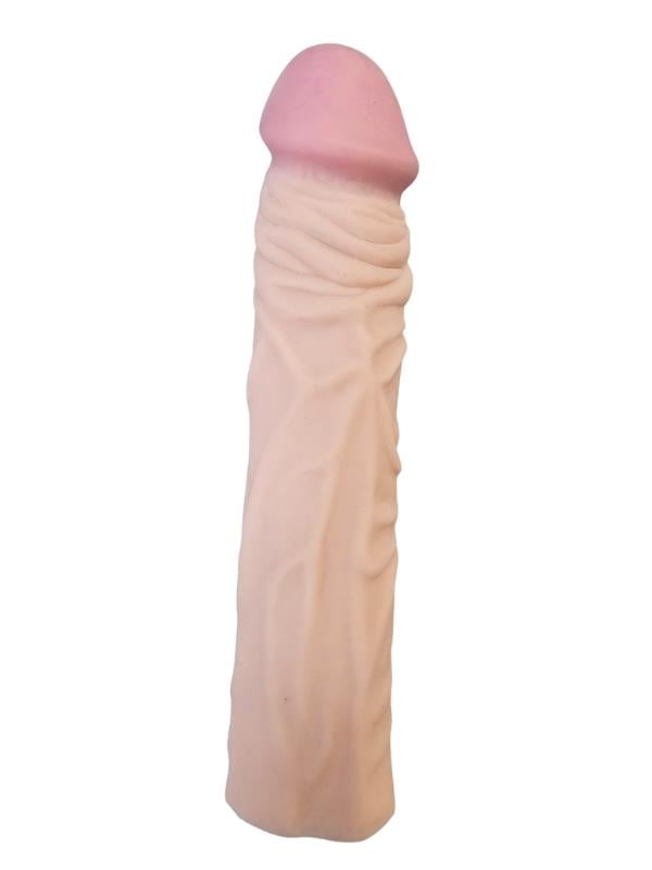 Gerçekçi Penis Kılıfı Et Dokusunda 19 cm