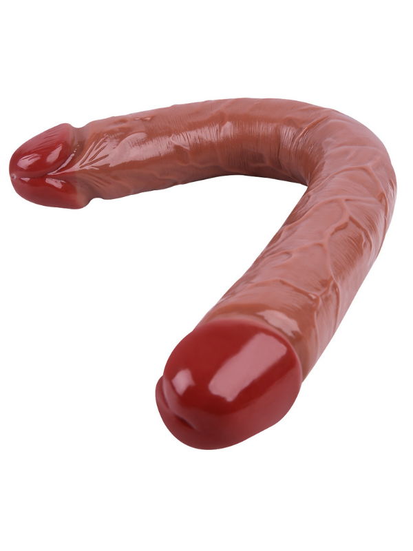 Noctis 46cm Kahverengi Çift Taraflı Dildo No:88