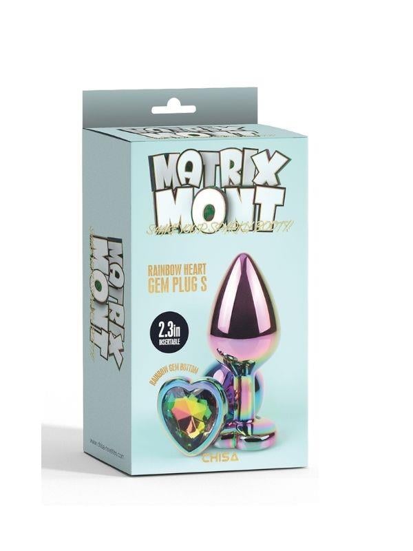 Rainbow Heart Gem Plug S