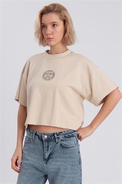 0021 HARVARD BASKILI TİŞÖRT TAŞ