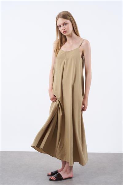 2975 ASKILI ELBİSE CAMEL