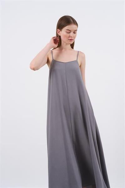 2975 ASKILI ELBİSE GRİ