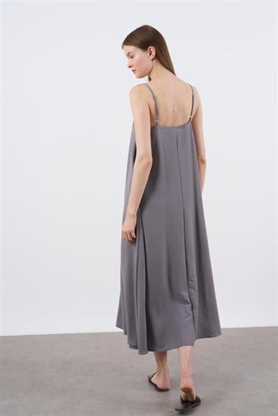 2975 ASKILI ELBİSE GRİ