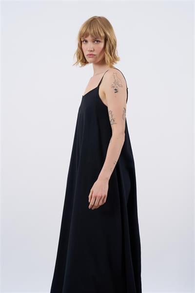 2975 ASKILI ELBİSE SİYAH