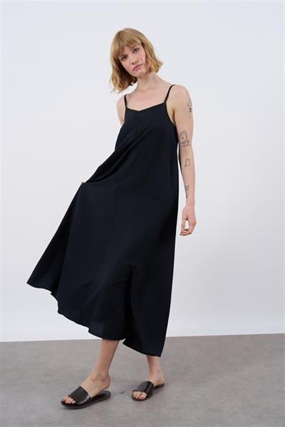 2975 ASKILI ELBİSE SİYAH