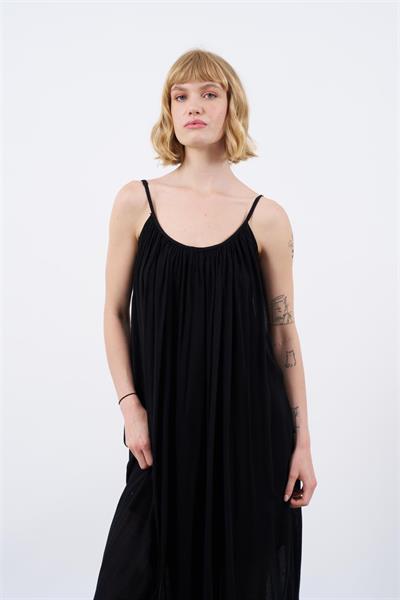 3173 ASKILI ELBİSE SİYAH