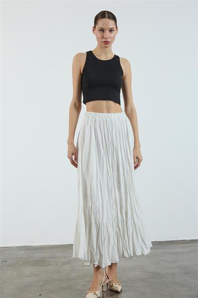 3207 KIRIŞIK ETEK BEYAZ