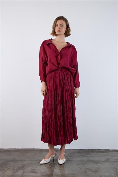 3207 KIRIŞIK ETEK BORDO