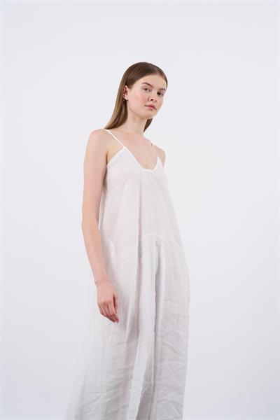 3227 ASKILI ELBİSE BEYAZ