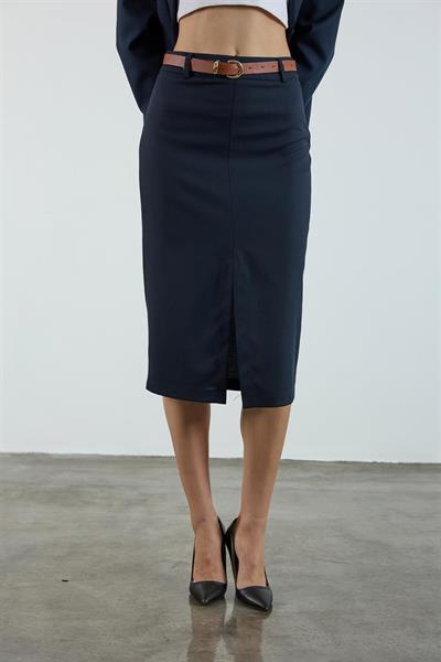 3261 POLİVİSKON ETEK LACİVERT