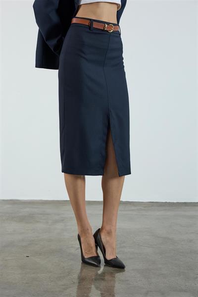 3261 POLİVİSKON ETEK LACİVERT