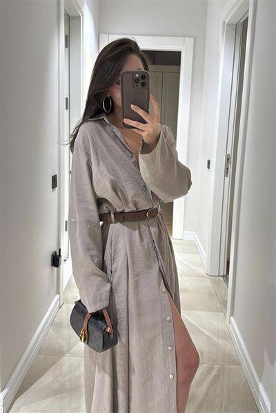 3270 GÖMLEK ELBİSE VİZON