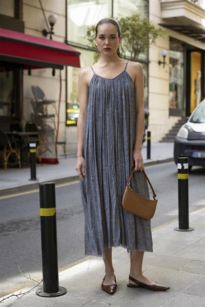 3291 ASKILI ELBİSE (3173) ANTRASİT