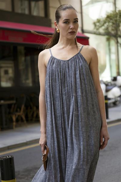 3291 ASKILI ELBİSE (3173) ANTRASİT