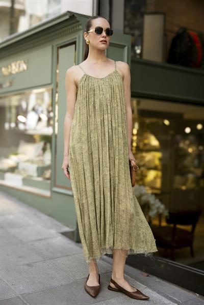 3291 ASKILI ELBİSE (3173) HAKİ